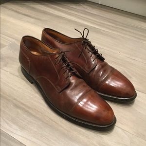 Final Sale! ALDEN NEW ENGLAND VINTAGE BROWN LEATHER MEN’S CAPTOE SHOES